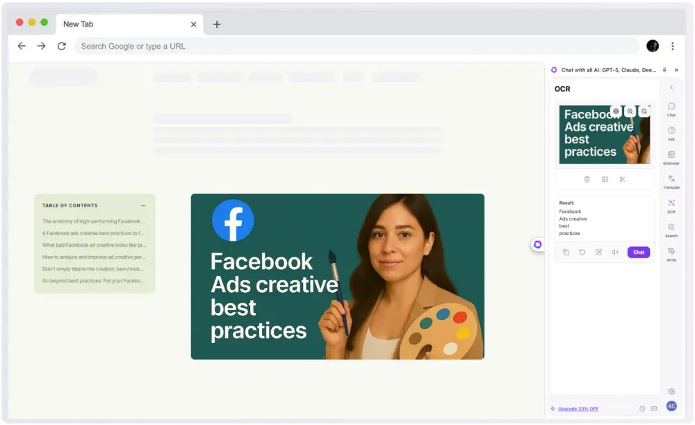 Extract text from images and screenshots with Lexaside OCR