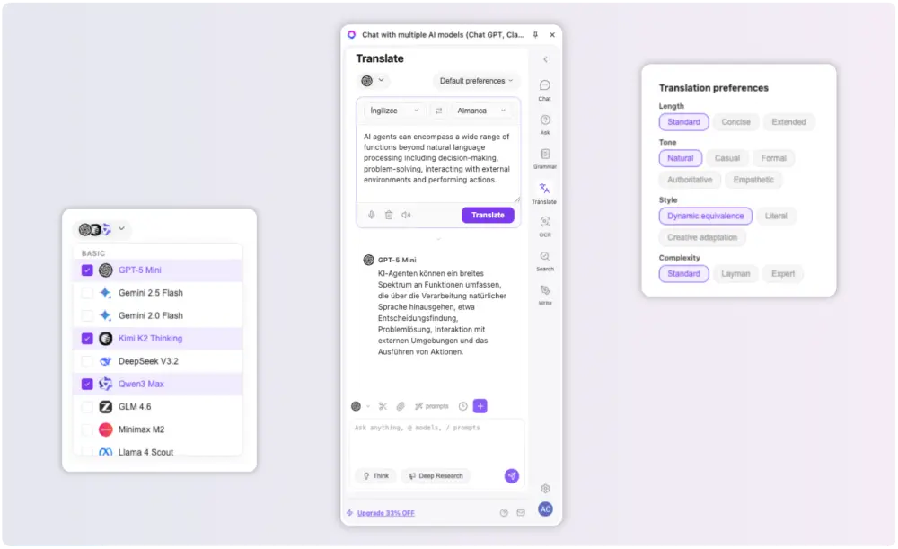 Translate and summarize webpages with the ChatGPT Sidebar Extension
